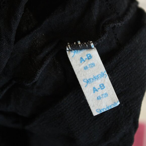Vintage 1980s 1990s Pantyhose, Control Top Coloralls Basic Black, Size A-B, - Picture 7 of 10